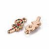 Eco-Friendly Alloy Enamel Pendants X-ENAM-T011-64-NR-3