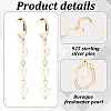 2 Pairs 2 Style Natural Pearl Beaded Dangle Stud Earrings EJEW-AN0002-66-3