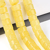 Dyed Natural White Jade Beads Strands G-T143-17E-1