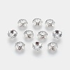 6-Petal Tibetan Style Alloy Flower Bead Caps TIBE-S220-P-RS-2