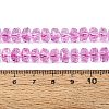 Crackle Transparent Glass Beads Strands GLAA-N068-03A-12-4