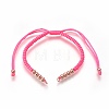 Nylon Cord Braided Bead Bracelets Making BJEW-F360-FRG11-1