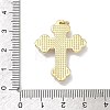 Brass Enamel with ABS Plastic Imitation Pearl Pendants KK-Z153-16G-05-3