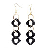 Curb Chain Dangle Earrings EJEW-JE04158-01-2