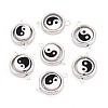 Polymer Clay Beads with CCB Plastic Frame Connector Charms CLAY-T022-35M-01A-1