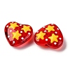 Glass Enamel Beads GLAA-Q125-01A-03-5