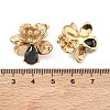 Valentine's Day 304 Stainless Steel Cubic Zirconia Stud Earrings for Women EJEW-F411-01G-01-3