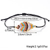 Adjustable Fibre Cord Braided Bracelets FW7700-1-2
