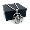 Vintage 304 Stainless Steel Pentagram Eagle Pendant Men's Necklaces OB8417-3