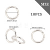 10Pcs Alloy Spring Gate Rings FIND-DC0002-39-2
