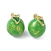 Brass Enamel Pendants KK-L256-44G-06-1