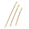 3Pcs 3 Styles 304 Stainless Steel Cuban Link Chain Bag Extender Chains FIND-JF00157-1