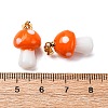 Handmade Lampwork Pendants LAMP-S069-08G-4