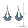Bohemian Style Alloy Synthetic Turquoise Dangle Earrings FS-WG7654C-02-1