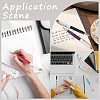 10Pcs 10 Colors Creative Empty Tube Ballpoint Pens AJEW-GF0014-31A-6