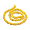 Electroplate Opaque Solid Color Glass Beads Strands X1-EGLA-A034-P6mm-L02-2