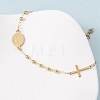 Religion 304 Stainless Steel Link Bracelets BJEW-F524-05A-G-3