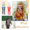 SUPERFINDINGS 24Pcs 12 Colors Polyester Ribbon Bowknot Alligator Hair Clips PHAR-FH0001-04-6