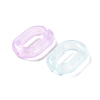 Luminous Rainbow Iridescent Plating Transparent Acrylic Linking Rings OACR-Z013-07-3