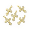 Rack Plating Eco-friendly Brass Charms KK-B065-10G-4