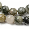 Natural Green Rutilated Quartz Beads Strands G-Q462-61-8mm-2