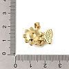 Rack Plating Brass Micro Pave Cubic Zirconia Pendants ZIRC-F142-26G-3