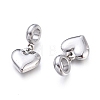 Tarnish Resistant 304 Stainless Steel European Dangle Charms STAS-M274-113P-2