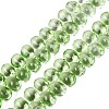 Baking Paint Transparent Glass Beads Strands GL-N005-02A-D06-1