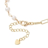 Brass Paperclip Chain Bracelets BJEW-JB13241-4
