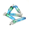 Natural Quartz Crystal Pointed Pendants G-S265-08B-1