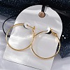 Brass Hoop Earrings EJEW-R014-17B-G-3