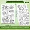 4 Sheets 11.6x8.2 Inch Stick and Stitch Embroidery Patterns DIY-WH0455-175-2