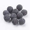 Unwaxed Natural Lava Rock Beads G-I190-16mm-B05-1