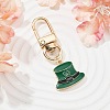 Saint Patrick's Day Alloy Enamel Pendant Decorations HJEW-JM01573-02-4