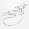 Alloy & Iron Cable Chain Necklace Making X-MAK-N027-02A-2