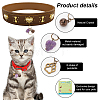 Natural Amethyst Pet Collar Charms HJEW-PH01731-3