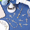 40Pcs 4 Colors Religion Alloy Crystal Rhinestone Connector Charms FIND-PH0038-10-4