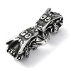 Tibetan Style 304 Stainless Steel Spring Gate Rings FIND-Z046-04AS-02-2