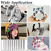 55Pcs Stainless Steel Knitting Needles Set DIY-WH0671-515-5