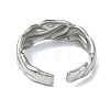 304 Stainless Steel Open Cuff Rings RJEW-M019-41P-3