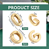 4Pcs 2 Styles 925 Sterling Silver Spring Gate Rings STER-PH0004-32G-2