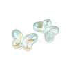 AB Color Plated Transparent Glass Beads GLAA-Z020-01D-2