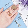 4Pcs 4 Styles Multi-Strand 304 Stainless Steel Lobster Claw Clasps FIND-AB00046-3