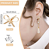 12Pcs Brass Stud Earring Findings KK-BC0008-49-2