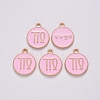 Alloy Enamel Pendants ENAM-S124-01B-09B-2