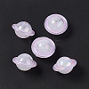 UV Plating Rainbow Iridescent Acrylic Beads PACR-M003-11-5