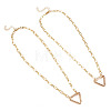 2Pcs Brass Necklaces NJEW-TAC0045-2