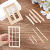 2 Bags 2 Styles Wooden Windows DIY-BC0017-40-3