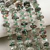 Natural Green Lodolite Quartz/Garden Quartz/Green Phantom Quartz Beads Strands GG-CBA3A44-B10-01-1