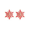 Alloy Enamel Stud Earrings WG34768-01-3